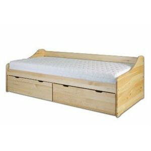 Drewmax Drewmax Vyvýšená borovicová postel LK130 90 x 200 cm
