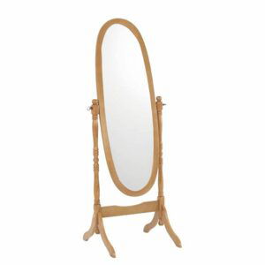 Dřevěné stojanové zrcadlo, dub