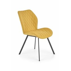 Halmar Halmar Žlutá prošívaná jídelní židle K360