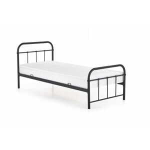 Halmar Halmar Kovová postel Lina 90 x 200 cm, černá + rošt zdarma!