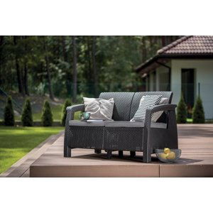 Zahradní pohovka Corfu II Love Seat - CoolGrey