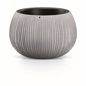 Květináč s vkladem BETON BOWL 37 cm - šedý