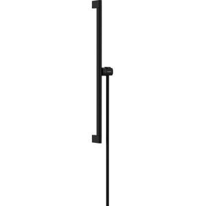 Sprchová tyč Hansgrohe Unica na stěnu s držákem sprchy a sprchovou hadicí matná černá 24402670