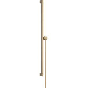 Sprchová tyč Hansgrohe Unica na stěnu s držákem sprchy a sprchovou hadicí kartáčovaný bronz 24403140