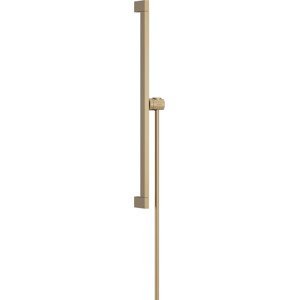 Sprchová tyč Hansgrohe Unica na stěnu s držákem sprchy a sprchovou hadicí kartáčovaný bronz 24404140