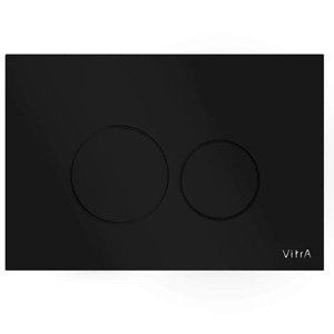 Ovládací tlačítko VitrA Vetro skleněné černé 740-1601
