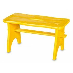 Dřevěná stolička - žlutá