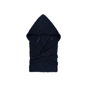 Biberna Velurový župan s kapucí, unisex (adult#unisex, M, tmavě modrá)