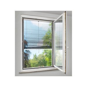 PlisovanĂˇ ochrana proti hmyzu na okno, 130 x 160 cm (bĂ­lĂˇ)