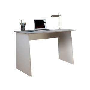 VCM Pracovní stůl Masola (, šířka 110 cm, bílá / betonový dekor)
