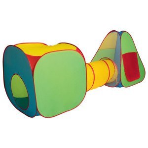Playtive Dětský stan s tunelem (červená/modrá/zelená/žlutá)