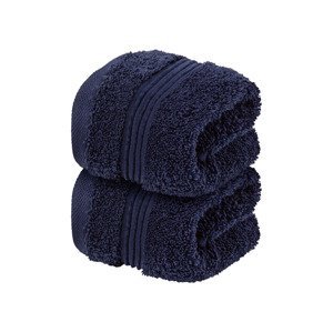 Möve by Livarno Home Luxusní ručník pro hosty, 30 x 50 cm, 2  (tmavě modrá)