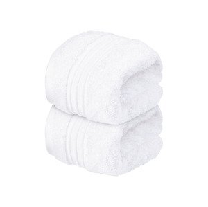 Möve by Livarno Home Luxusní ručník pro hosty, 30 x 50 cm, 2  (bílá)