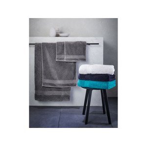 Möve by Livarno Home Luxusní ručník, 50 x 100 cm (tmavě modrá)