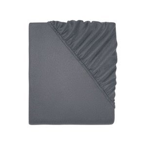 LIVARNO home Fleecové napínací prostěradlo, 90–100 x  (tmavě šedá)
