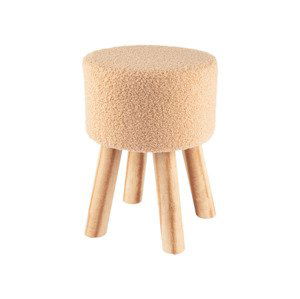 LIVARNO home Stolička (household/office stool, kulatá, plyš)