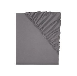 LIVARNO home Napínací prostěradlo Renforcé, 140–160 x (tmavě šedá)