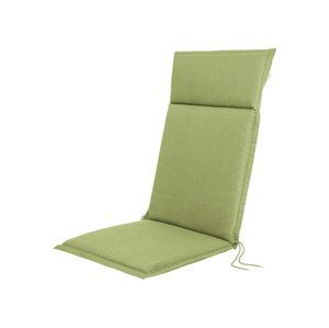 LIVARNO home Potah na židli / křeslo, 120 x 50 x 4 cm (bavlna#polstrovaný#vysoký opěrný polštář#vysoké opěradlo#Bez vzoru, zelená)