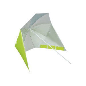 CRIVIT Plážový slunečník s ochranou proti větru (zelená)