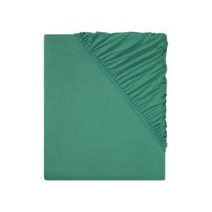 LIVARNO home Žerzejové napínací prostěradlo, 90-100 x (zelená)