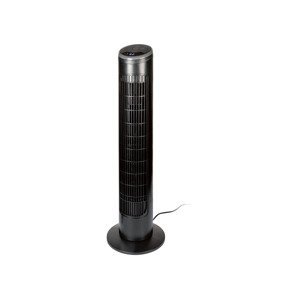 SILVERCREST® Sloupový ventilátor s LED displejem a dálkovým ovládáním STVL 50 A1 (černá)