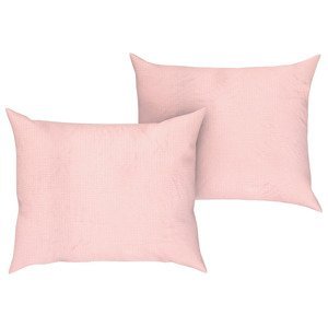 LIVARNO home Potah na polštář s BIO bavlnou, 50 x 60  (světle růžová)