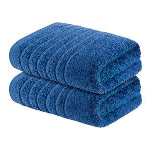 LIVARNO home Froté ručník, 50 x 90 cm, 2 kusy (světle modrá)