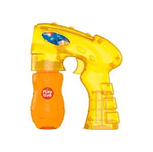 Playtive Bublifuk / Bublifuková pistole (Pistole na mýdlové bubliny žlutá/oranžová)