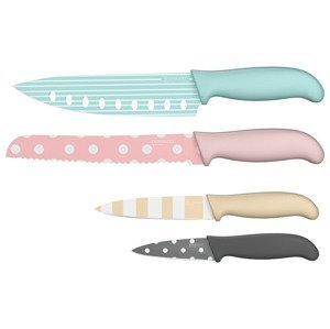 ERNESTO® Sada nožů, 4dílná (barevná)