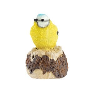 LIVARNO home Dekorativní pták s detektorem pohybu (hnědá/žlutá)