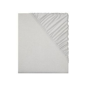 LIVARNO home Napínací žerzejové prostěradlo, 90-100 x (světle šedá)
