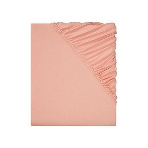 LIVARNO home Napínací žerzejové prostěradlo, 90-100 x (růžová)