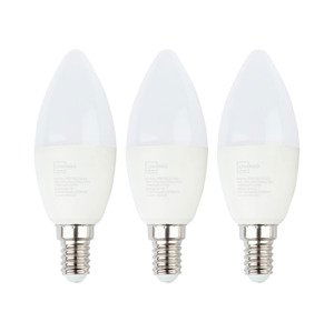 LIVARNO home LED žárovka, 2/3 kusy (6 W / E14 / svíčka, 3 kusy)