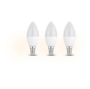 LIVARNO home LED žárovka 2 kusy / 3 kusy (6 W / E14 / svíčka, 3 kusy)
