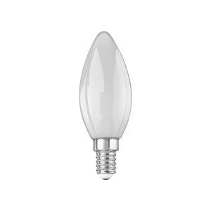 LIVARNO home Filamentová stmívatelná LED žárovka (svíčka E14/mléčná bílá)