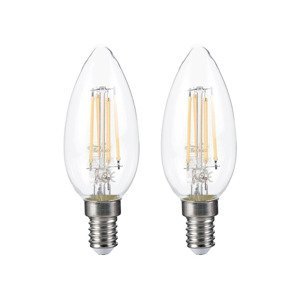 LIVARNO home Filamentová LED žárovka (svíčka E14 / 4,7W)