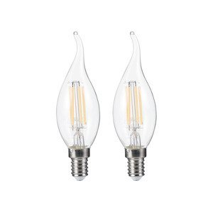 LIVARNO home Filamentová LED žárovka (planoucí svíčka E14 / 4,7W)