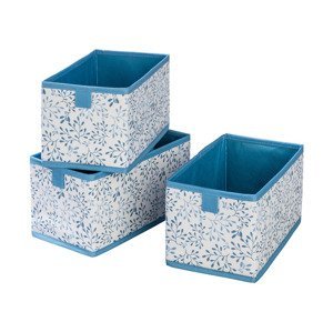 LIVARNO home Sada úložných boxů (modrá sada, 3dílná)