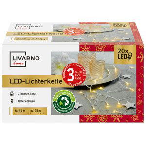 LIVARNO home Světelný LED řetěz (teplá bílá)