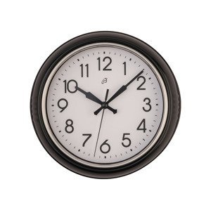 AURIOL® Retro nástěnné hodiny, Ø 24 cm  (černá)