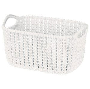 Curver Košík KNIT, 3 l (Brilliant White, obdélník)