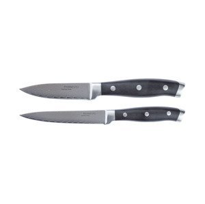 ERNESTO® Kuchyňský nůž z damascenské oceli (nůž na zeleninu s rukojetí s nýty)