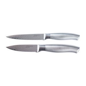 ERNESTO® Kuchyňský nůž z damascenské oceli (nůž na zeleninu s nerezovou rukojetí)