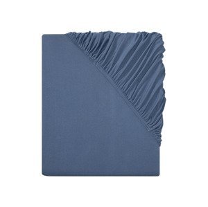 LIVARNO home Žerzejové napínací prostěradlo, 90-100 x (tmavě modrá)