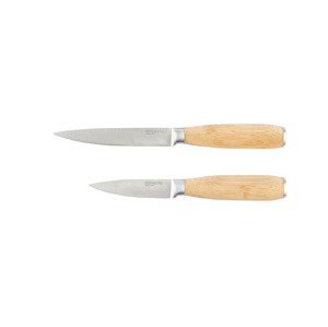 ERNESTO® Sada kuchyňských nožů (univerzální nůž / nůž na zeleninu / bambus)