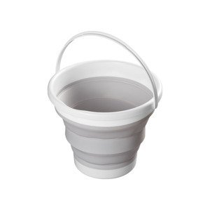 AquaPur Skládací kbelík / koš (šedá, kbelík kulatý)