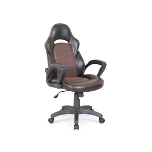 Halmar Kancelářská židle LIZARD, černá/hnědá