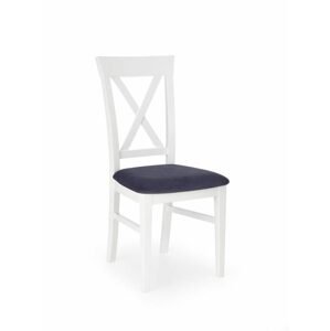 Halmar Jídelní židle Bergamo, bílá/šedá