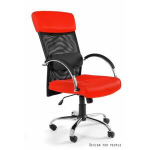UNIQUE Kancelářská židle Overcross, červená