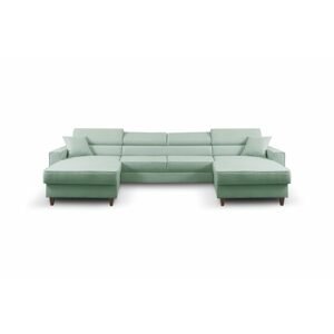 Furniture Sobczak Sedací souprava ve tvaru U Nici Bis - Zelená